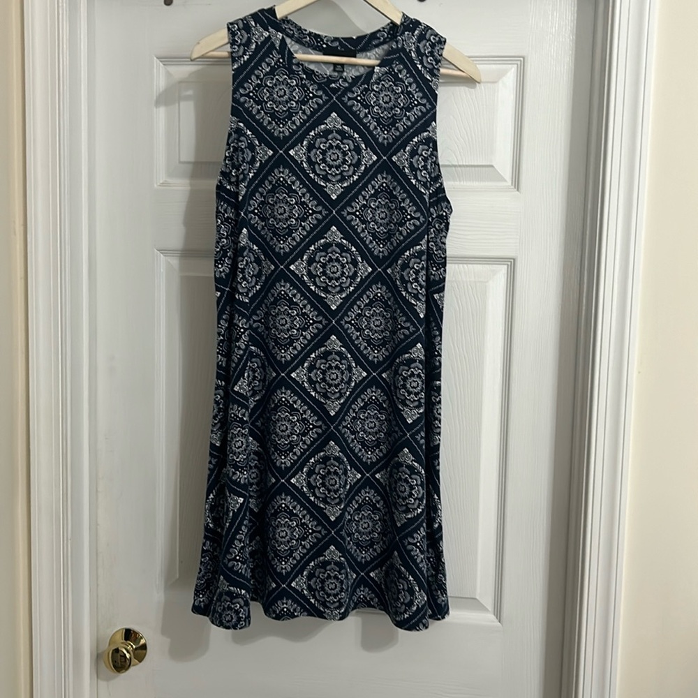 Fortune + Ivy navy sleeveless dress XXL